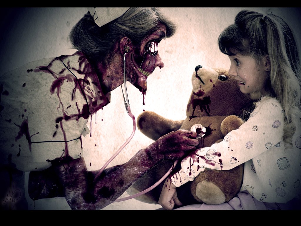 Nurse and Little girl